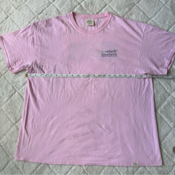 Simply Southern | "Mingo Patch" Pink Short Sleeve Graphic Tee | Size Extra Large - Picture 11 of 12